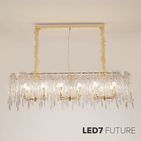 Ritz - Defrost Ice Rectangular Chandelier